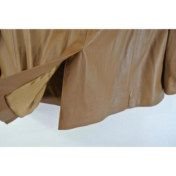 NEW, Vince Straight Fit Leather Blazer in Brown Size 8 #SJ2155 - Picture 5 of 8